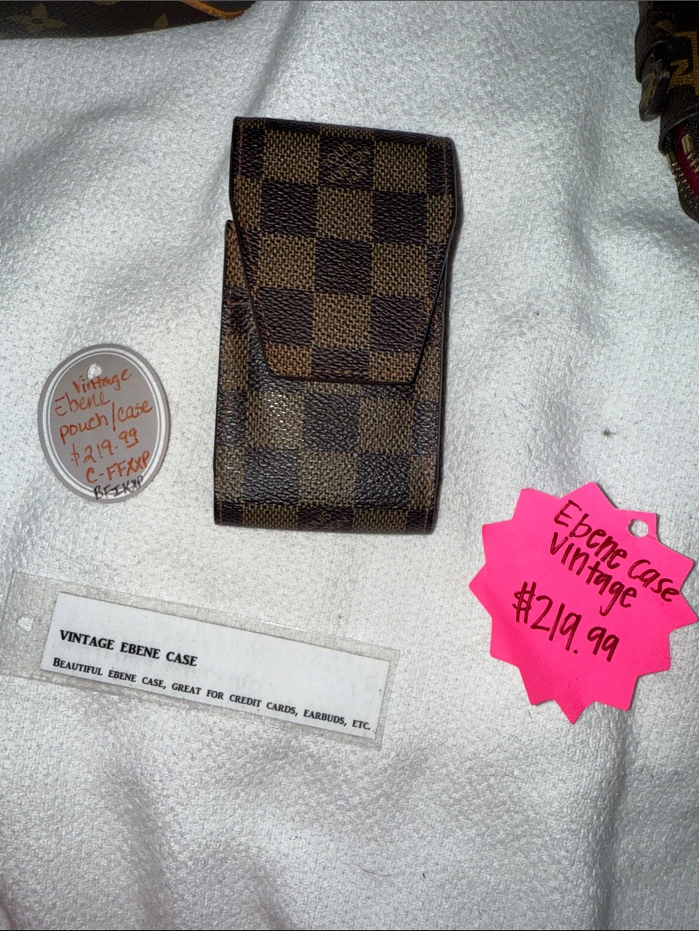Louis Vuitton Ebene Damier Canvas Brown Case